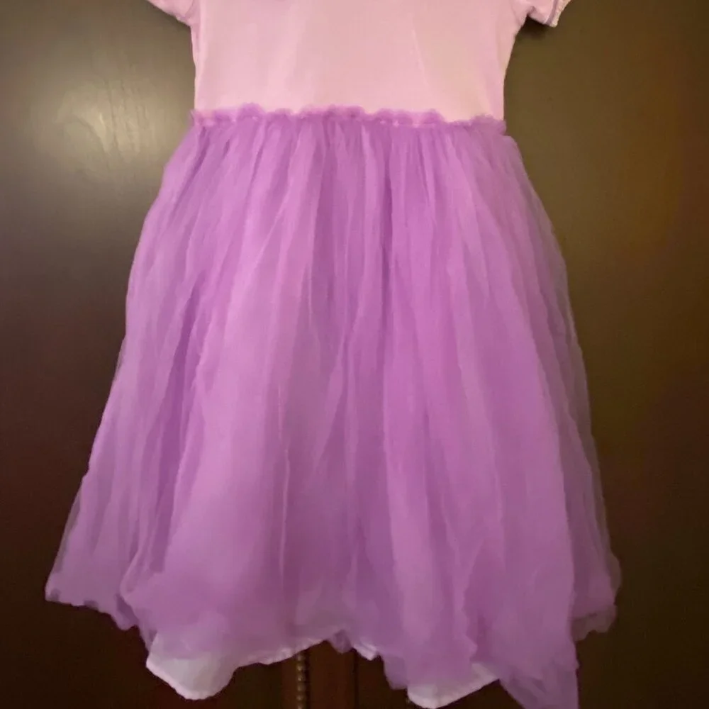 Baby Lulu Purple Dress with Tulle Skirt (2 pc set) - Size 6 - Picture 2 of 11